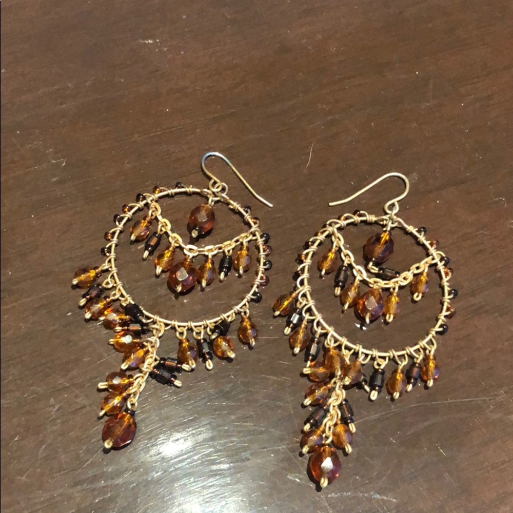 Beaded drop earrings